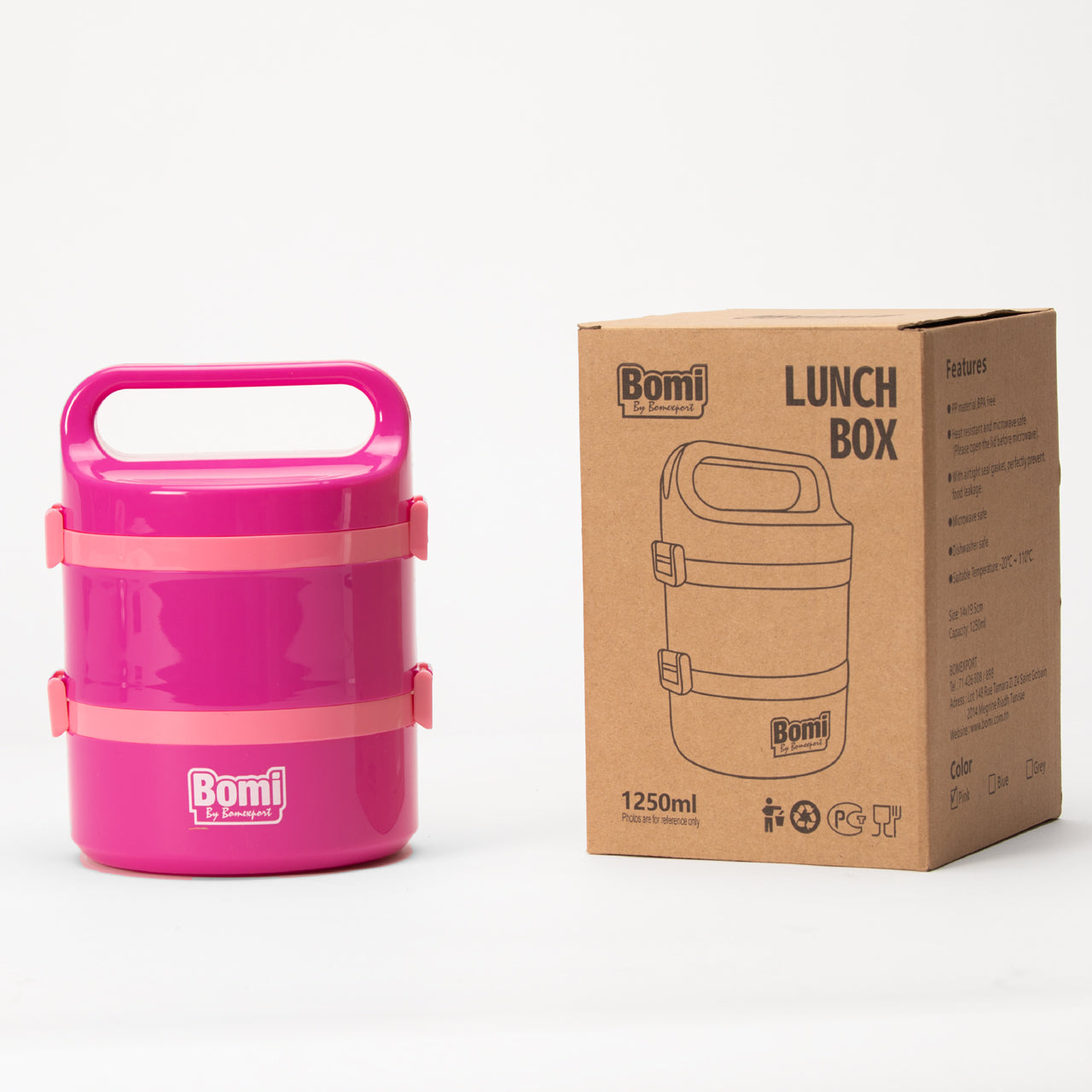 LUNCH BOX BOMI LB03-PINK